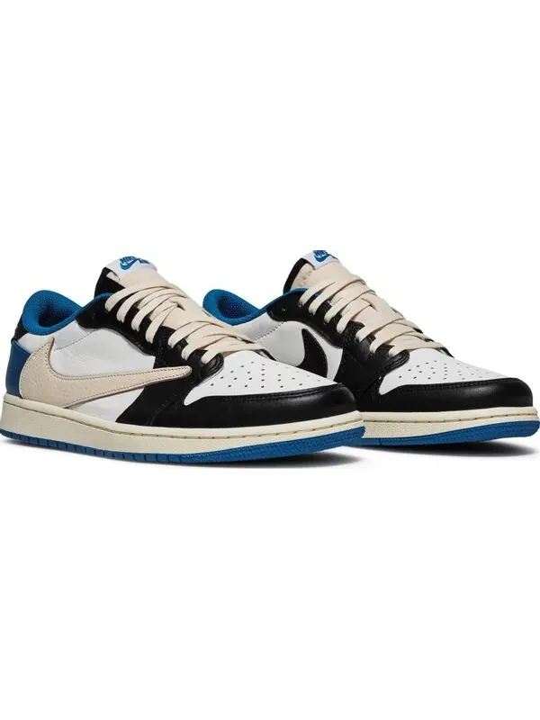 Кроссовки Fragment Design x Travis Scott x Air Jordan 1 Retro Low — изображение 8 из 10, синий