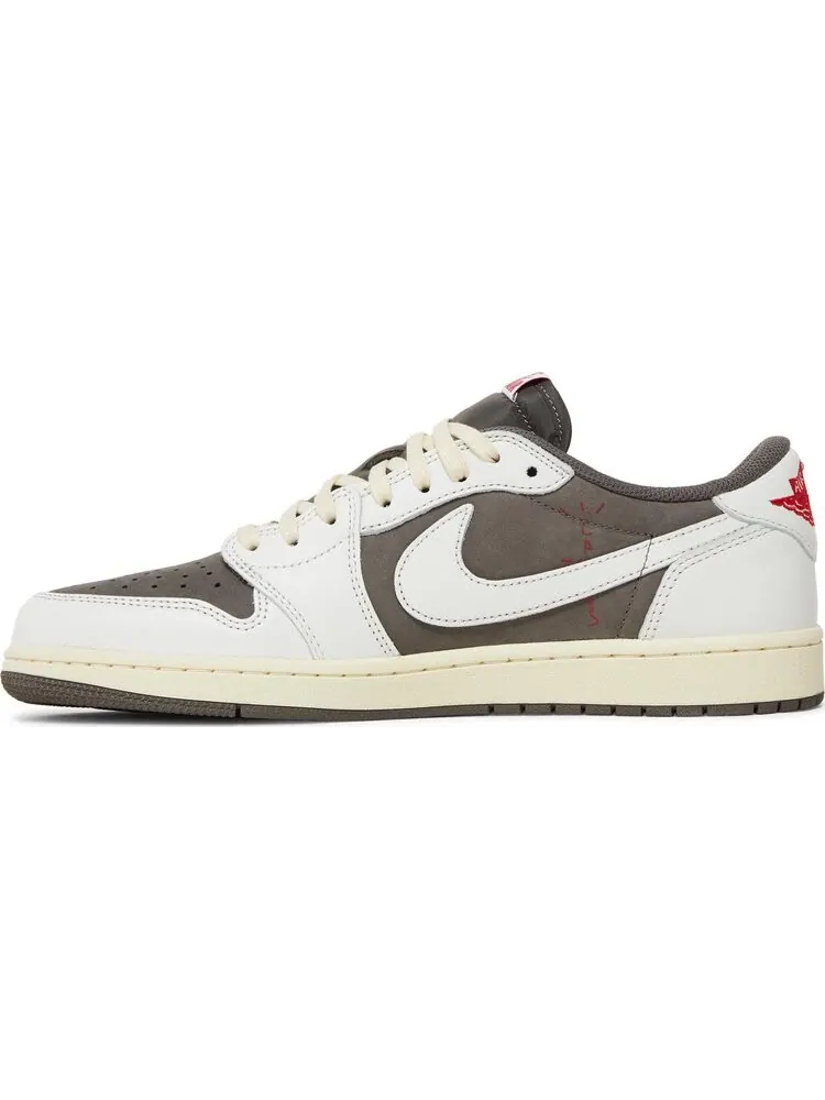 Кроссовки Travis Scott x Air Jordan 1 Low OG Reverse Mocha — изображение 3 из 10, коричневый