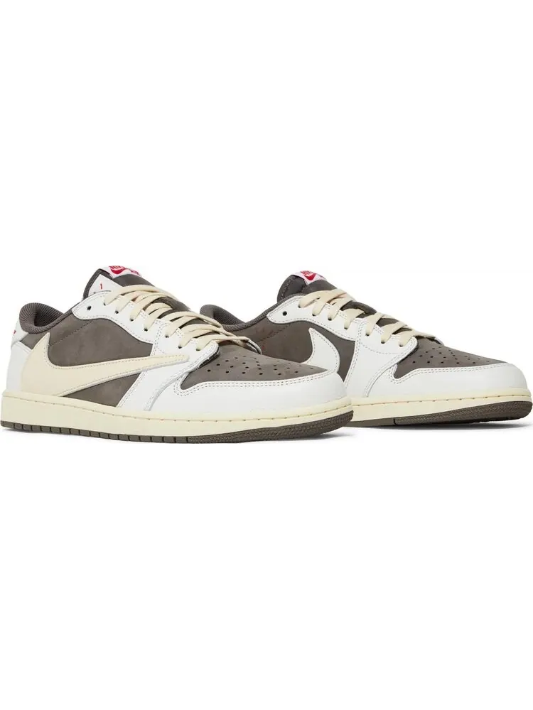 Кроссовки Travis Scott x Air Jordan 1 Low OG Reverse Mocha — изображение 8 из 10, коричневый