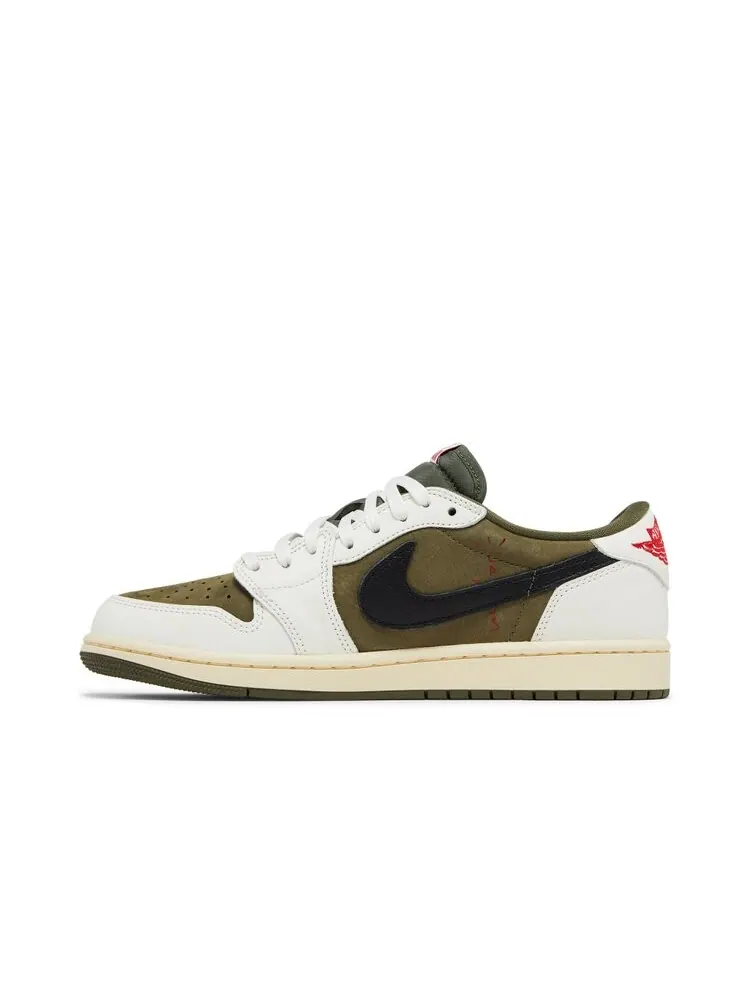 Кроссовки Travis Scott x Air Jordan 1 Low OG SP — изображение 3 из 4, оливковый
