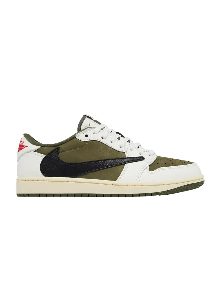 Кроссовки Air Jordan Travis Scott x Air Jordan 1 Retro Low OG SP 'Reverse Olive / Medium Olive' Sample — изображение 1 из 1
