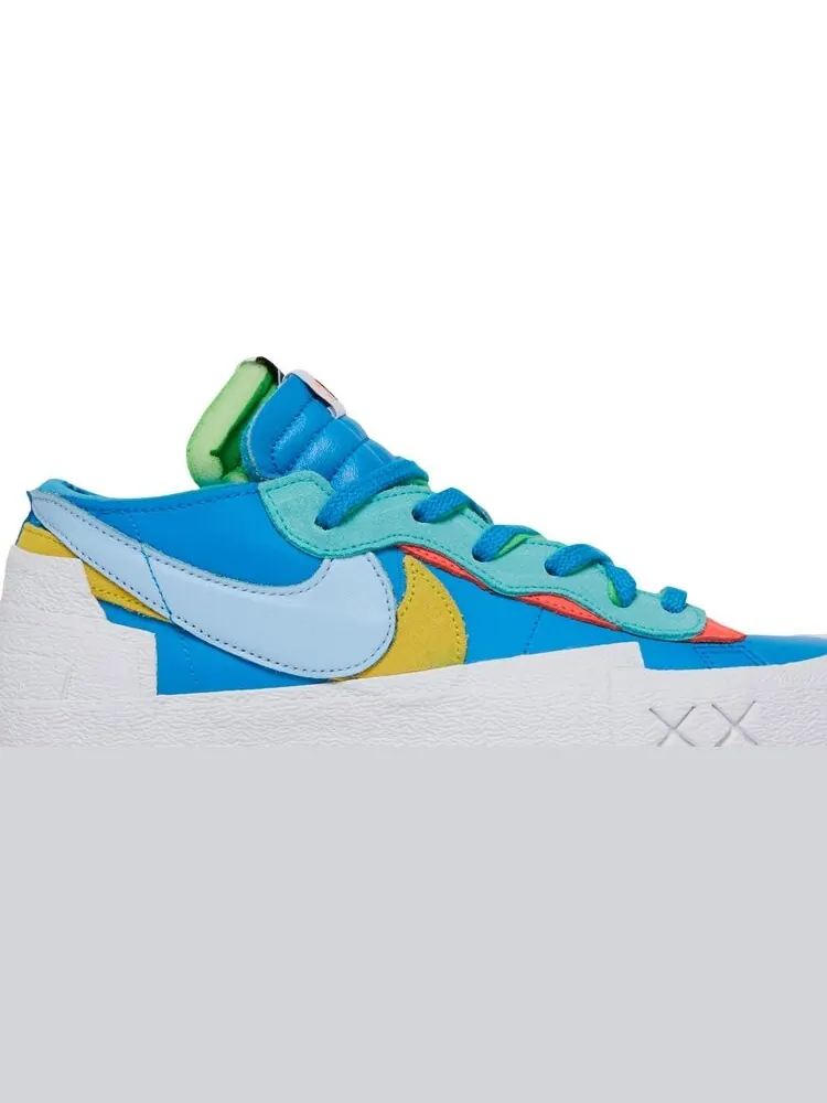 Кроссовки Nike KAWS x sacai x Blazer Low 'Neptune Blue' — изображение 2 из 8, синий