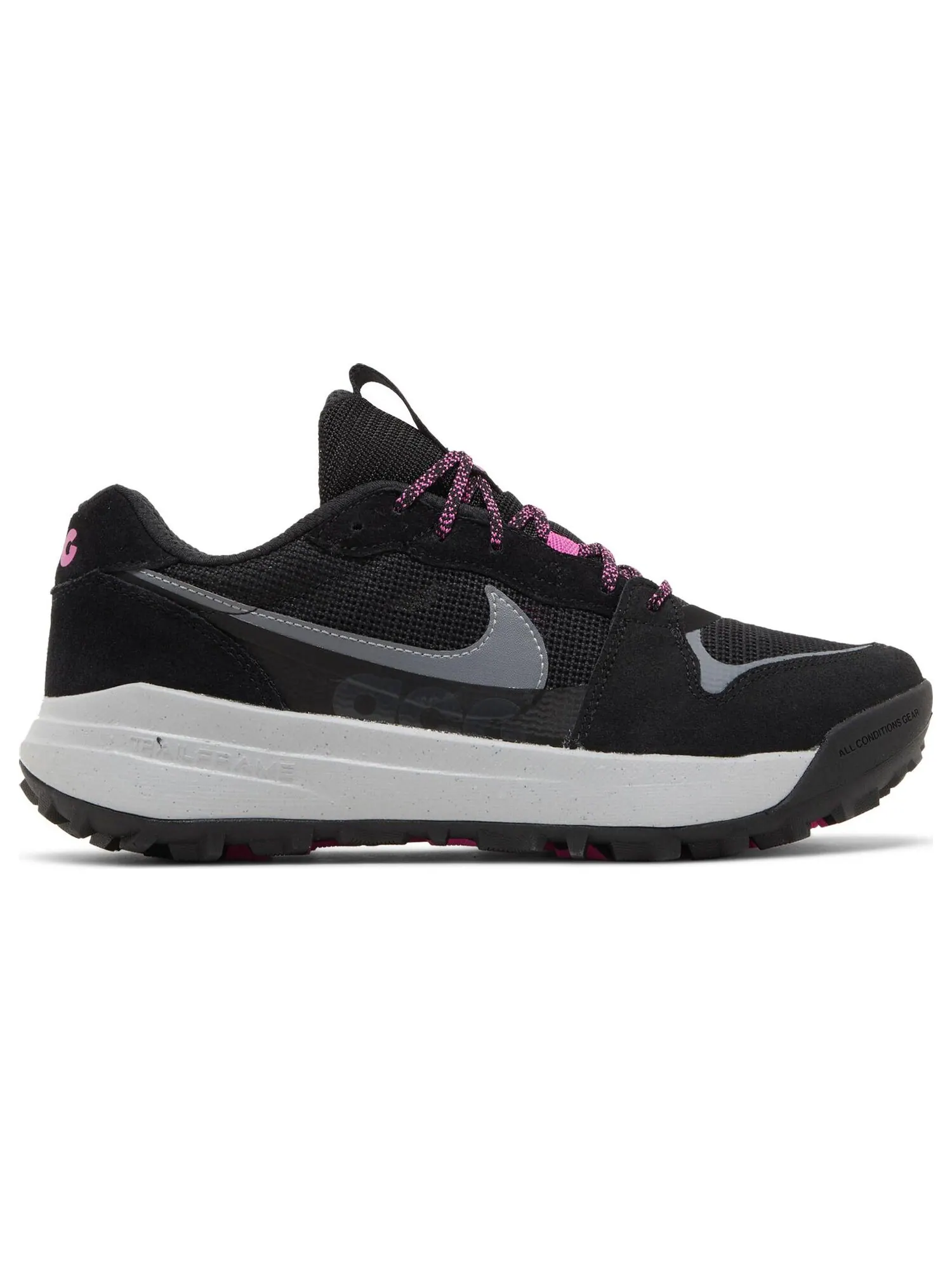 Кроссовки Nike ACG Lowcate 'Black Grey Hyper Violet' — изображение 1 из 8, черный