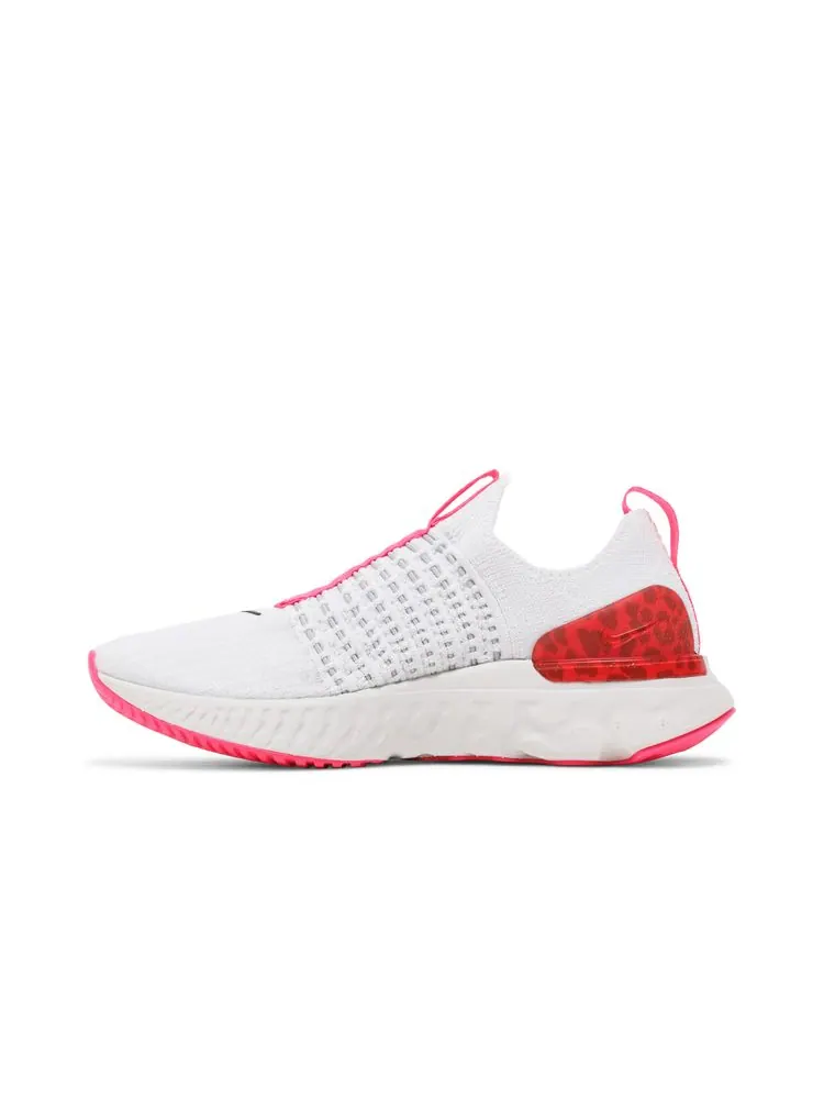 Кроссовки Wmns React Phantom Run Flyknit 2 'Platinum Tint Chile Red' — изображение 3 из 8, платиновый красный