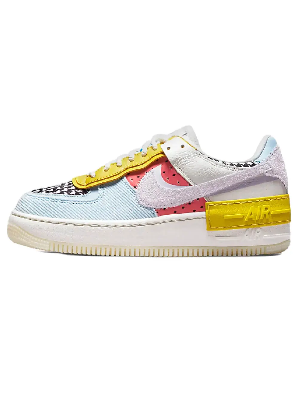 Кросcовки Nike Air Force 1 Shadow — изображение 1 из 8, белый/желтый/голубой