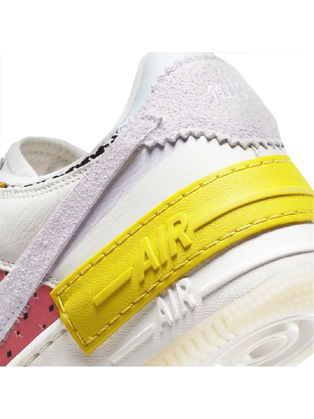 Кросcовки Nike Air Force 1 Shadow — изображение 8 из 8, белый/желтый/голубой
