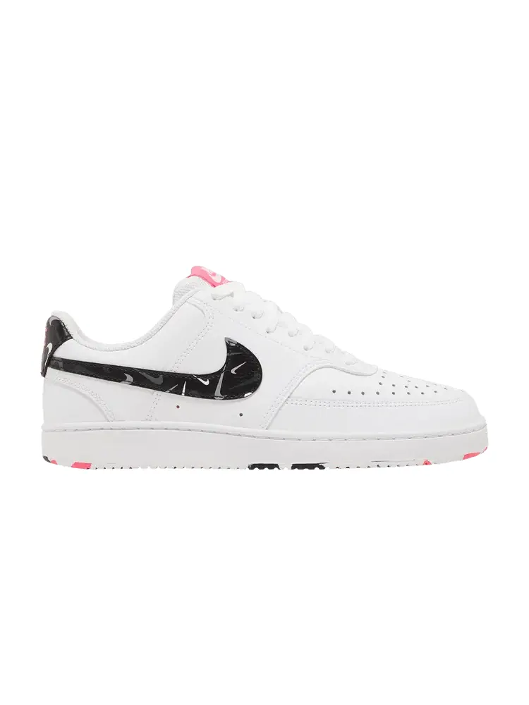 Кроссовки Nike Wmns Court Vision Low 'White Multi Swoosh' — изображение 1 из 9, белый/мульти-/розовый