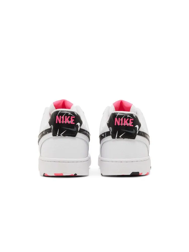 Кроссовки Nike Wmns Court Vision Low 'White Multi Swoosh' — изображение 7 из 9, белый/мульти-/розовый