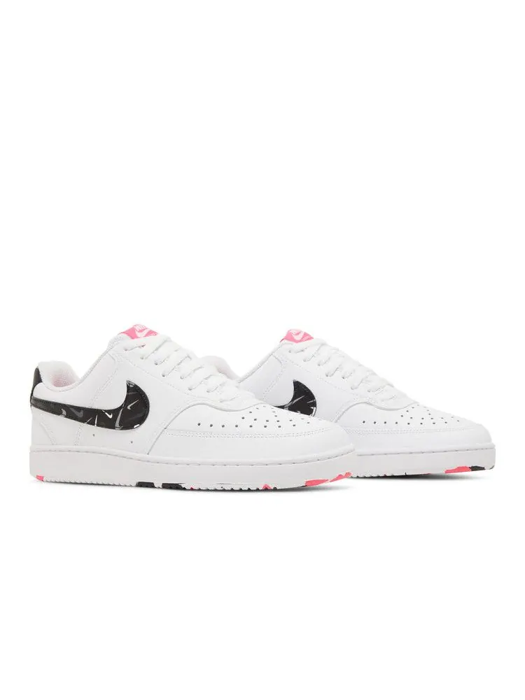 Кроссовки Nike Wmns Court Vision Low 'White Multi Swoosh' — изображение 9 из 9, белый/мульти-/розовый