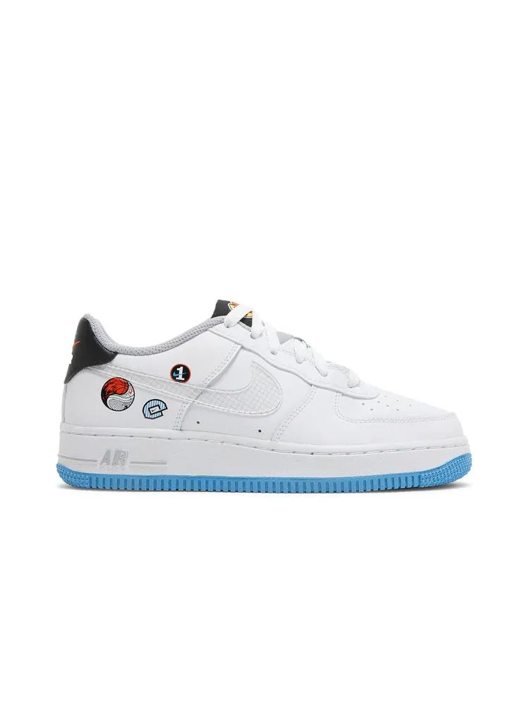 Кроссовки Nike Air Force 1 LV8 1 GS 'Happy Hoops' — изображение 2 из 9, белый/мульти-/серый