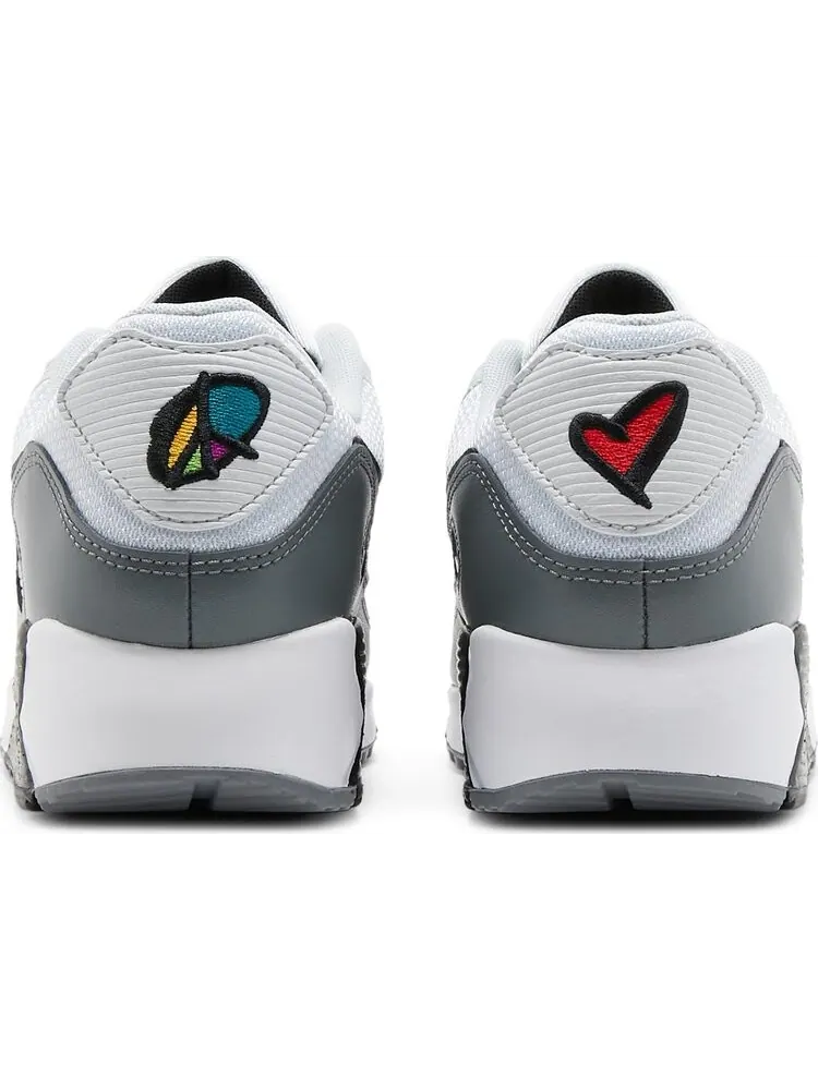 Кроссовки Nike Air Max 90 'Peace, Love, Basketball' — изображение 6 из 8, белый