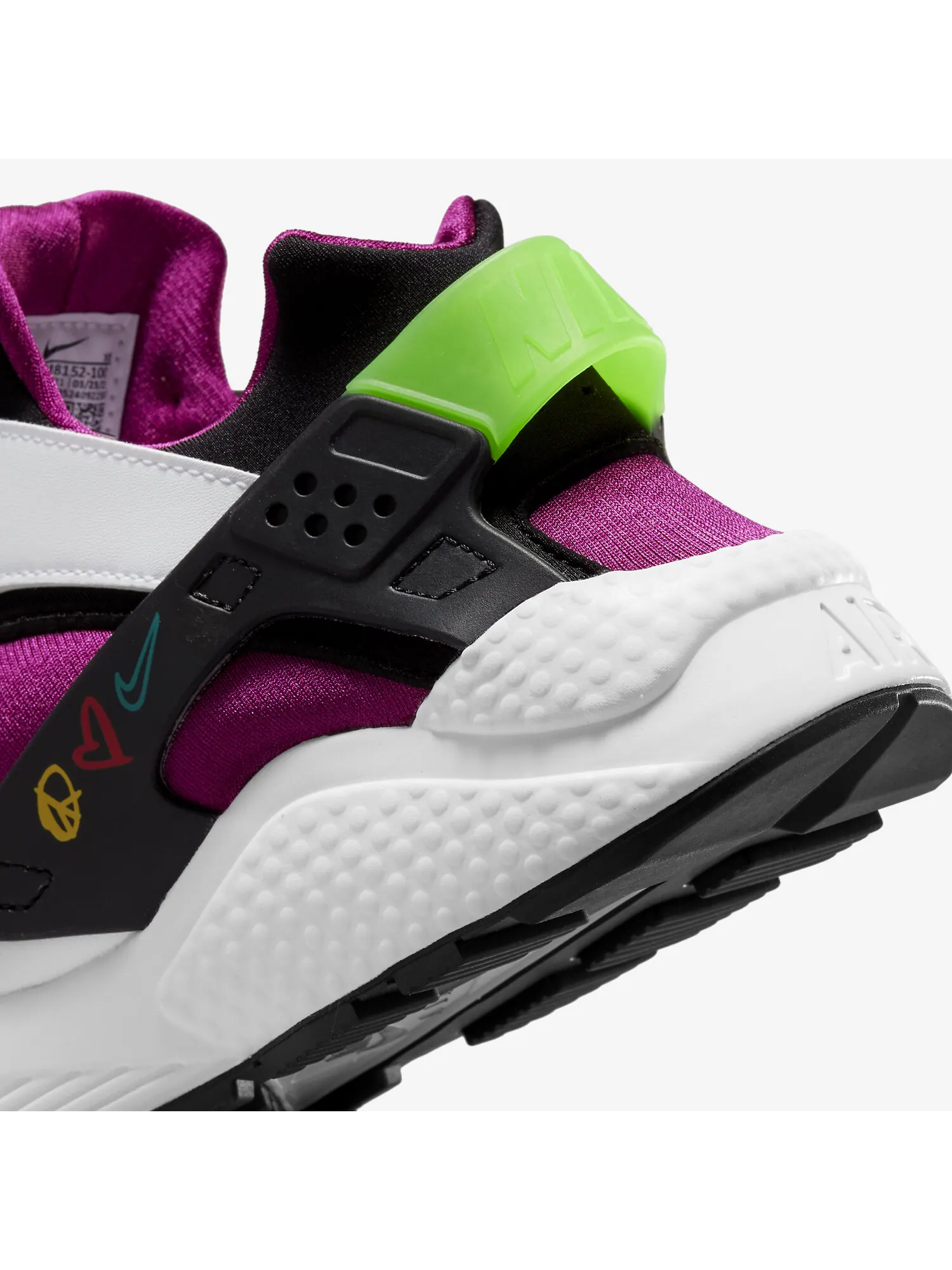 Кроссовки Nike Air Huarache 'Peace, Love, Swoosh' — изображение 9 из 9, белый