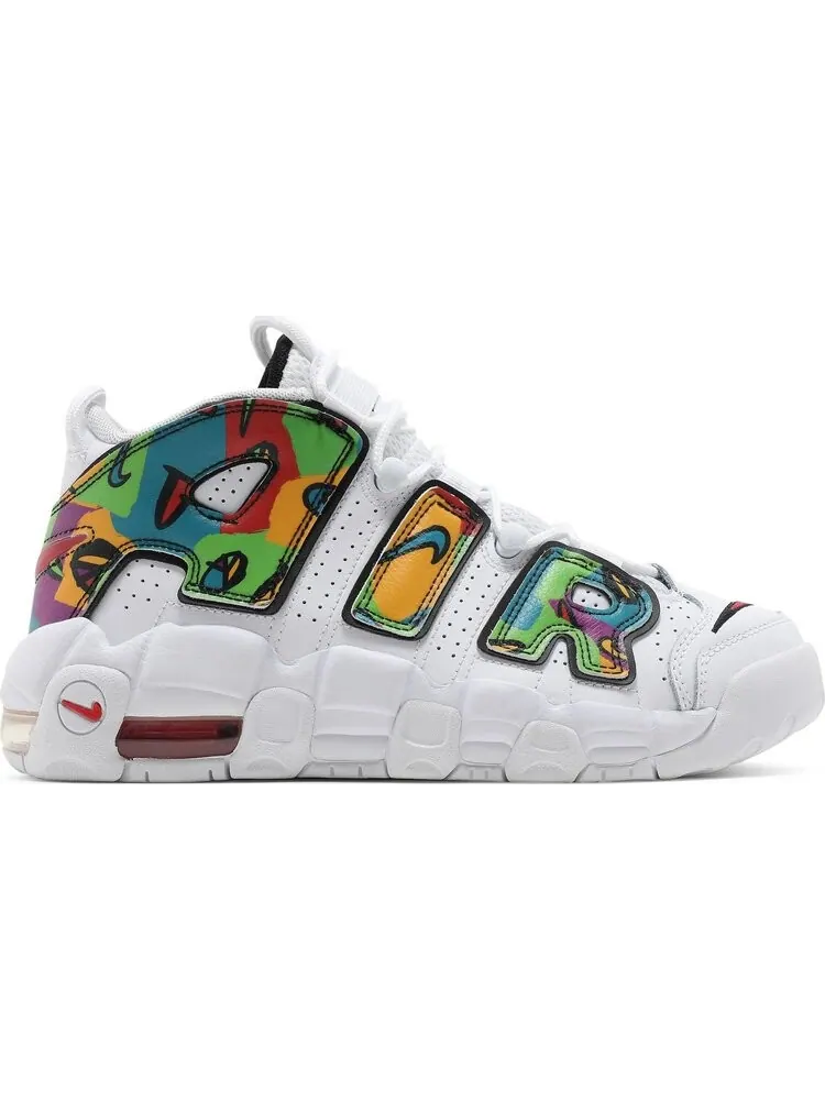 Кроссовки Nike Air More Uptempo GS 'Peace, Love, Basketball' — изображение 1 из 8, белый
