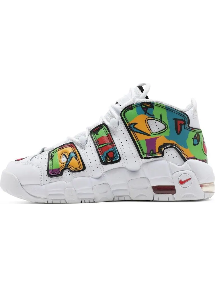 Кроссовки Nike Air More Uptempo GS 'Peace, Love, Basketball' — изображение 3 из 8, белый