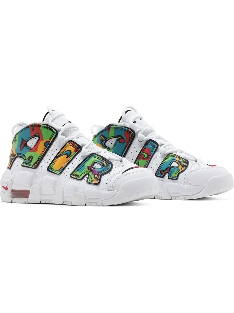 Кроссовки Nike Air More Uptempo GS 'Peace, Love, Basketball' — изображение 8 из 8, белый