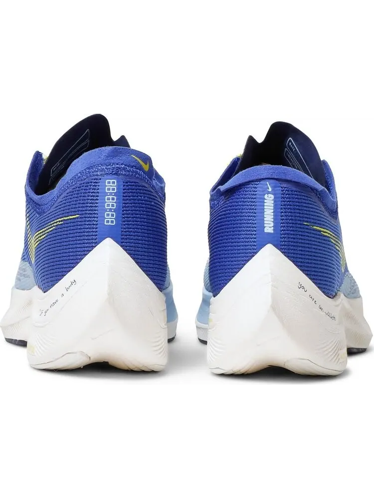 Кроссовки Nike ZoomX Vaporfly NEXT% 2 'Hyper Royal Yellow Strike' — изображение 6 из 8, синий