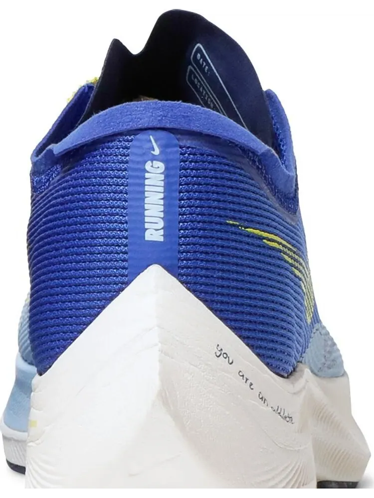 Кроссовки Nike ZoomX Vaporfly NEXT% 2 'Hyper Royal Yellow Strike' — изображение 7 из 8, синий