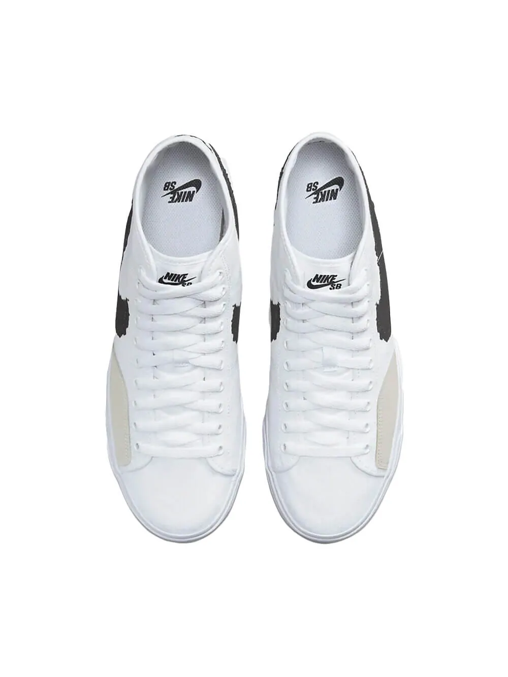 Скейтерские кеды Nike SB Blazer Court Mid Premium — изображение 2 из 4, белый/черный