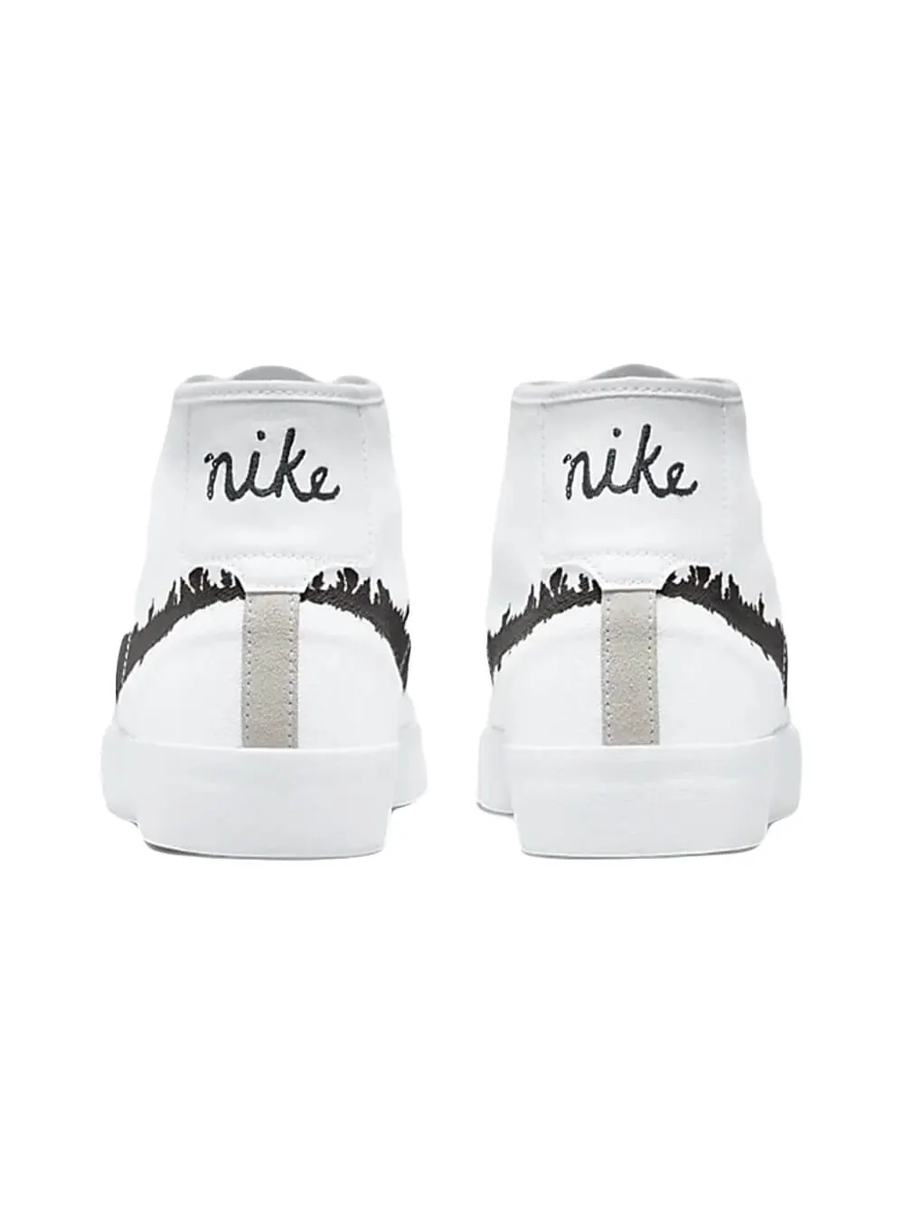 Скейтерские кеды Nike SB Blazer Court Mid Premium — изображение 3 из 4, белый/черный