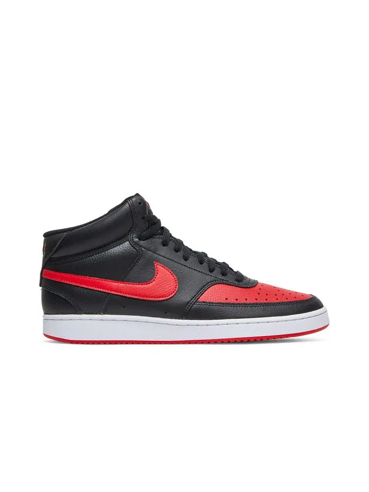 Кроссовки Nike Court Vision Mid 'Bred' — изображение 2 из 9, черный/красный/белый