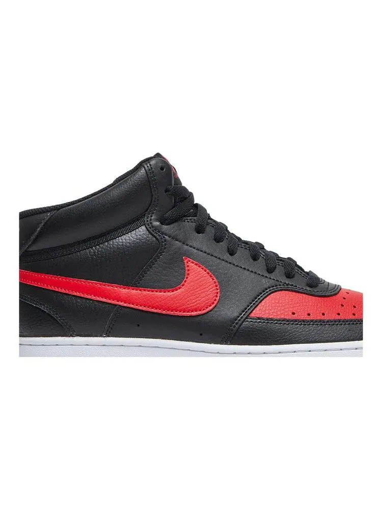 Кроссовки Nike Court Vision Mid 'Bred' — изображение 3 из 9, черный/красный/белый