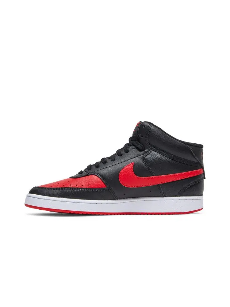 Кроссовки Nike Court Vision Mid 'Bred' — изображение 4 из 9, черный/красный/белый