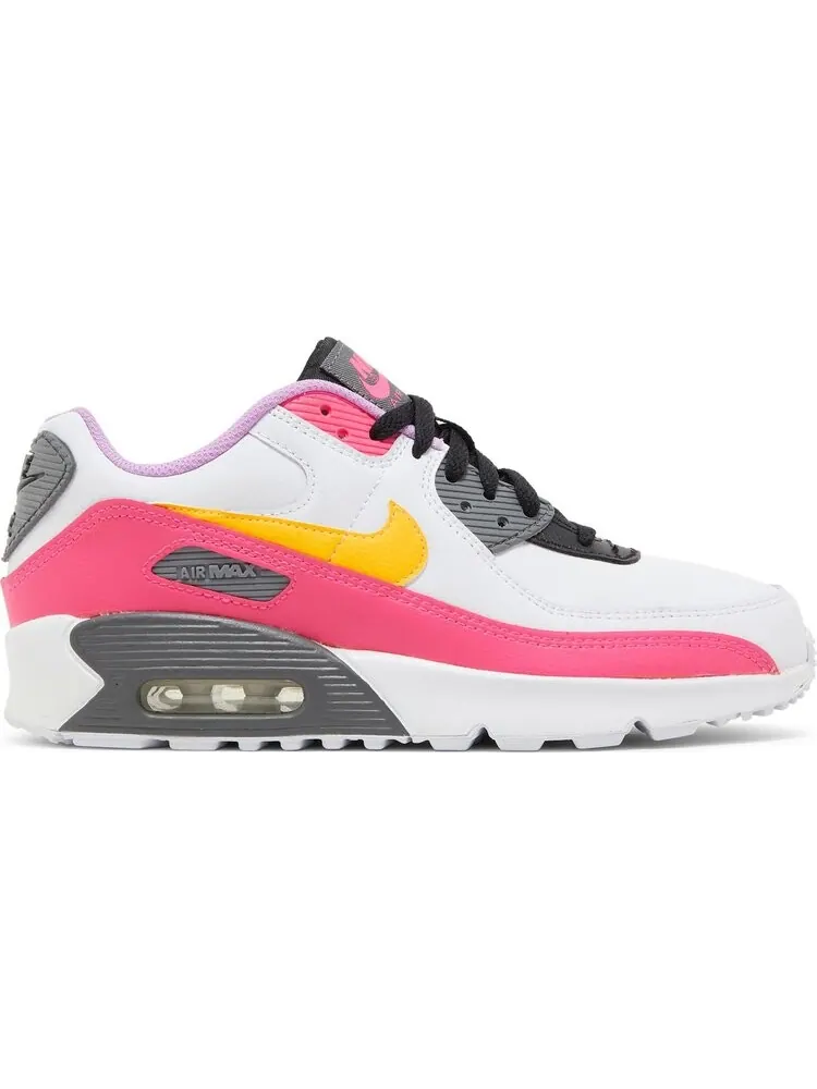 Кроссовки Nike Air Max 90 GS 'White Hyper Pink Orange' — изображение 1 из 8, белый