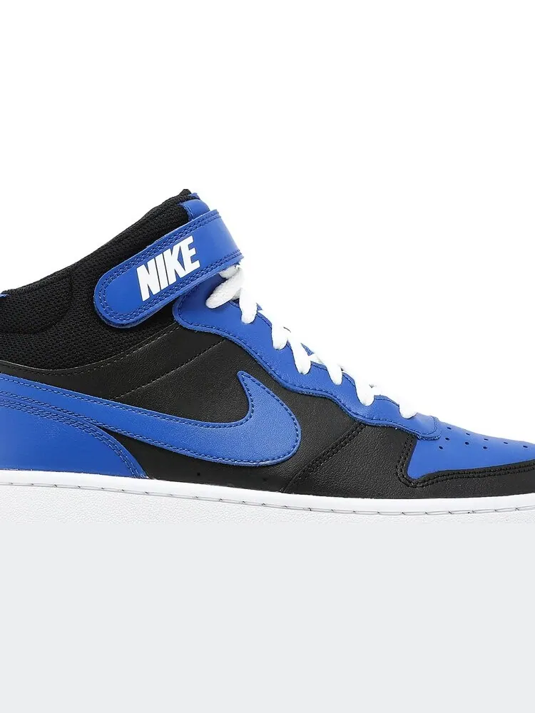 Кроссовки Nike Court Borough Mid 2 GS 'Black Game Royal' — изображение 2 из 8, синий