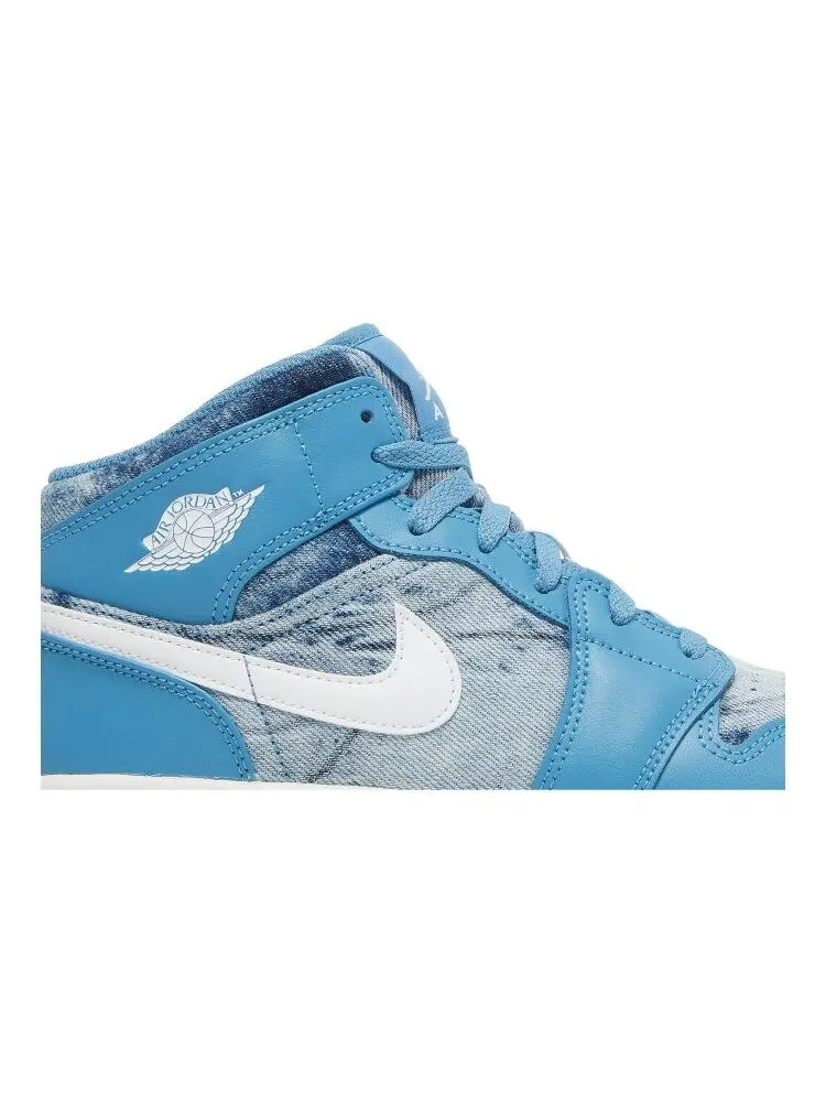Кроссовки Air Jordan 1 Mid GS — изображение 2 из 4, синий