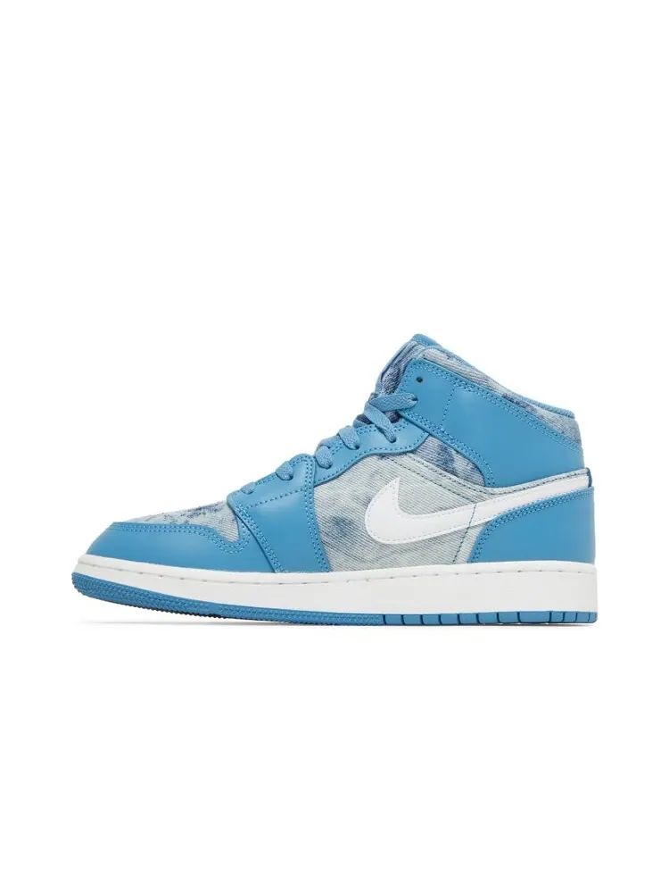 Кроссовки Air Jordan 1 Mid GS — изображение 3 из 4, синий