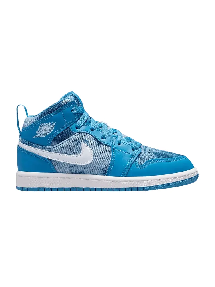 Кроссовки Air Jordan Air Jordan 1 Mid PS 'Washed Denim' — изображение 1 из 1, синий/белый