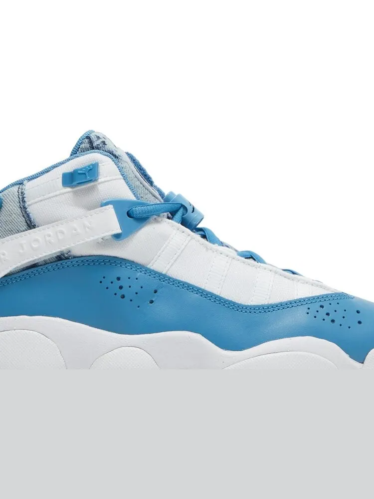 Кроссовки Jordan 6 Rings GS Bleached Denim — изображение 2 из 8, белый