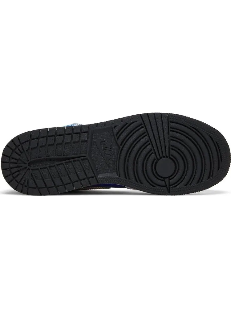 Кроссовки подростковые Air Jordan 1 Low GS Old School Gaming — изображение 4 из 8, белый