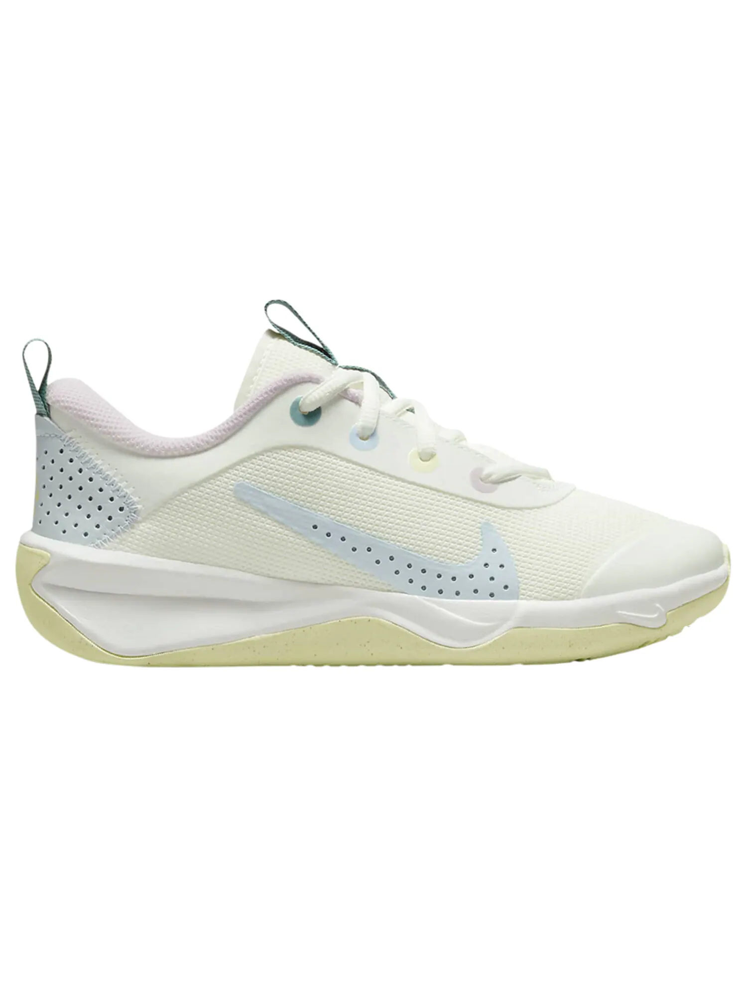 Кроссовки Nike Omni Multi-Court GS 'Citron Tint Cobalt Bliss' — изображение 1 из 1, белый