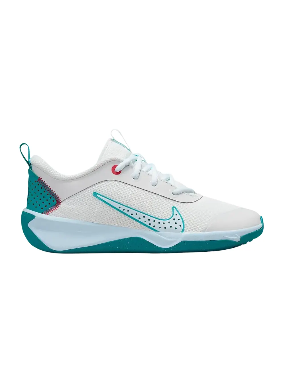 Кроссовки Nike Omni Multi-Court Indoor Court GS — изображение 1 из 1, белый//розовый/синий