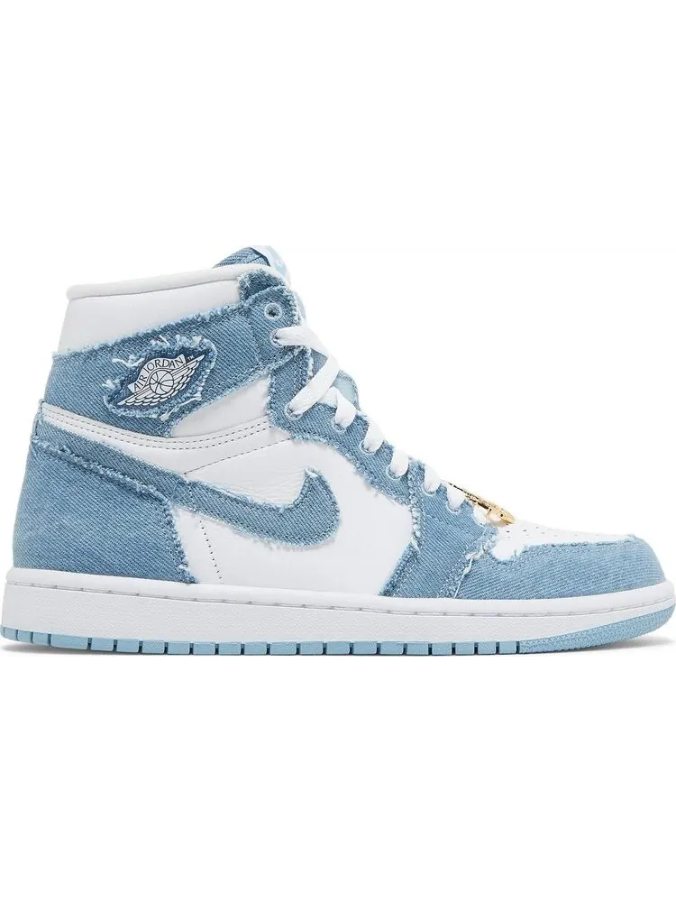 Кроссовки Wmns Air Jordan 1 Retro High OG Denim — изображение 1 из 10, белый