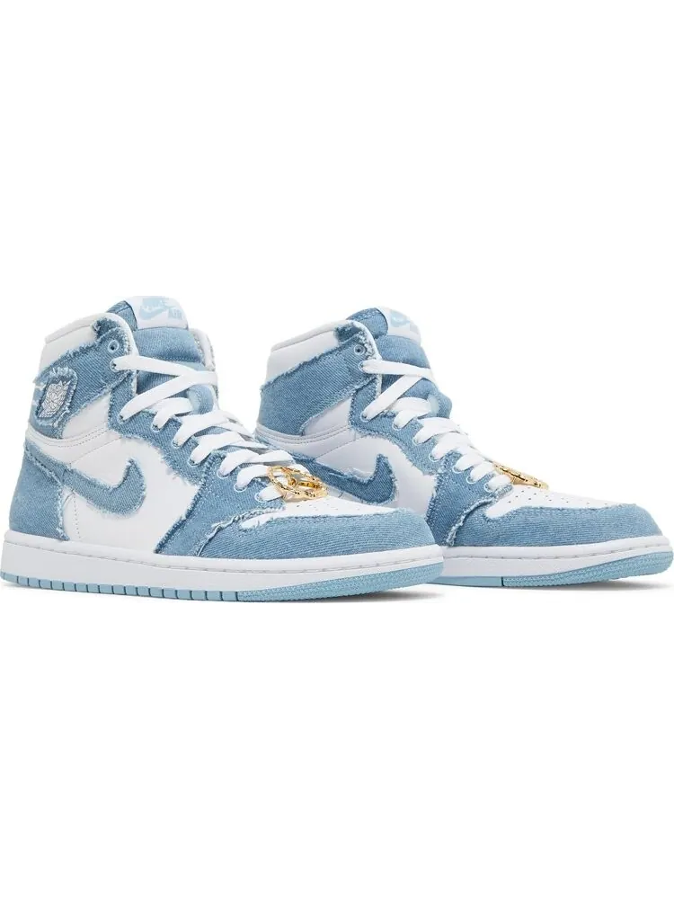 Кроссовки Wmns Air Jordan 1 Retro High OG Denim — изображение 8 из 10, белый