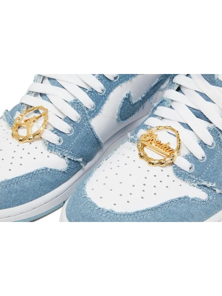 Кроссовки Wmns Air Jordan 1 Retro High OG Denim — изображение 9 из 10, белый
