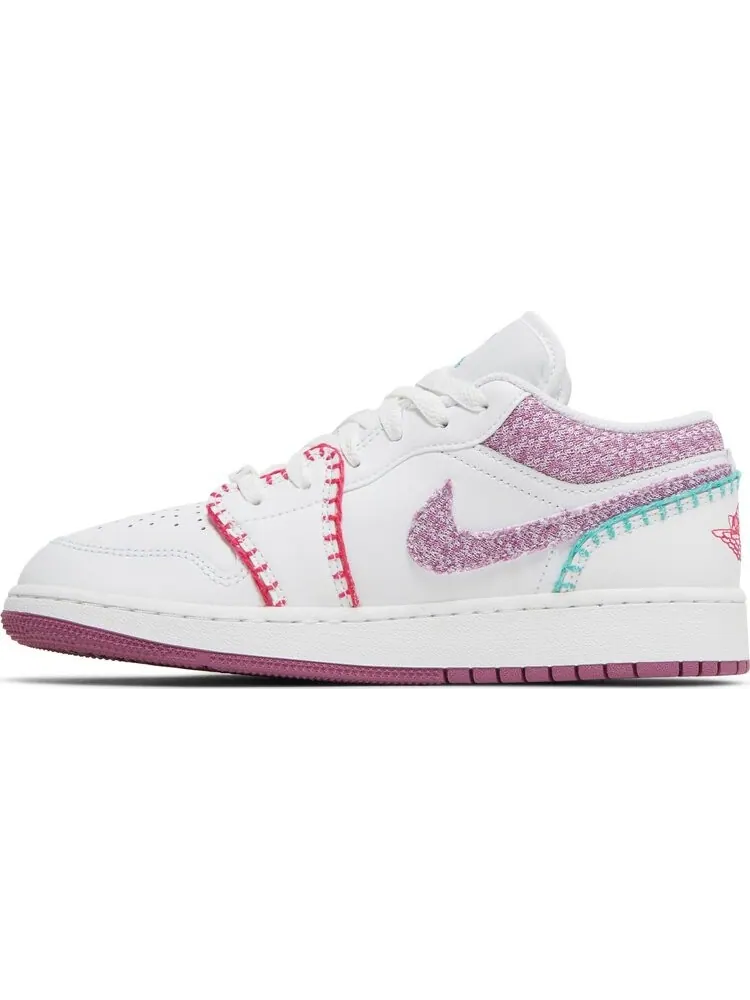 Кроссовки Air Jordan 1 Low SE GS Knit — изображение 3 из 8, белый