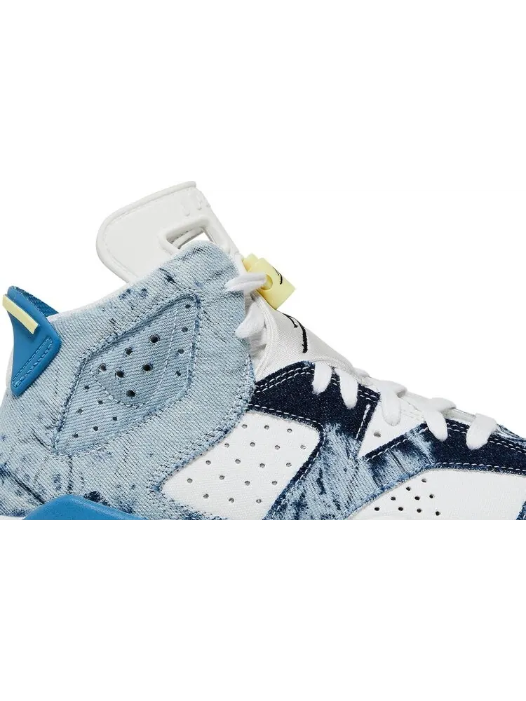 Кроссовки Air Jordan 6 Retro GS Washed Denim 2022 — изображение 2 из 8, синий