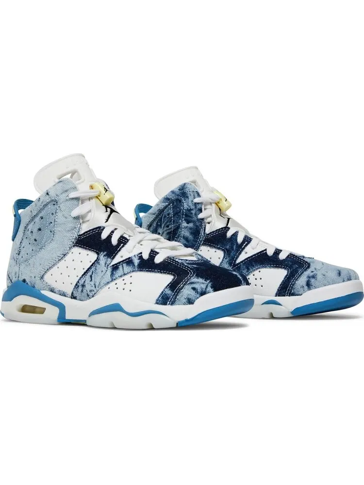 Кроссовки Air Jordan 6 Retro GS Washed Denim 2022 — изображение 8 из 8, синий