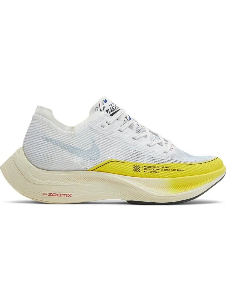 Кроссовки Nike Wmns ZoomX Vaporfly NEXT% 2 'White Yellow Strike' — изображение 1 из 8, белый