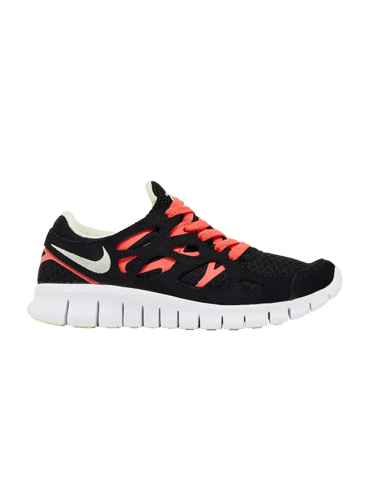Кроссовки Nike Wmns Free Run 2 'Black Lime Ice' — изображение 1 из 9, черный///белый