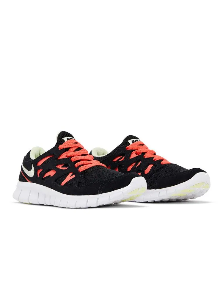 Кроссовки Nike Wmns Free Run 2 'Black Lime Ice' — изображение 9 из 9, черный///белый