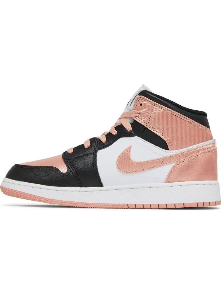 Кроссовки Air Jordan 1 Mid GS White Light Madder Root — изображение 3 из 8, белый