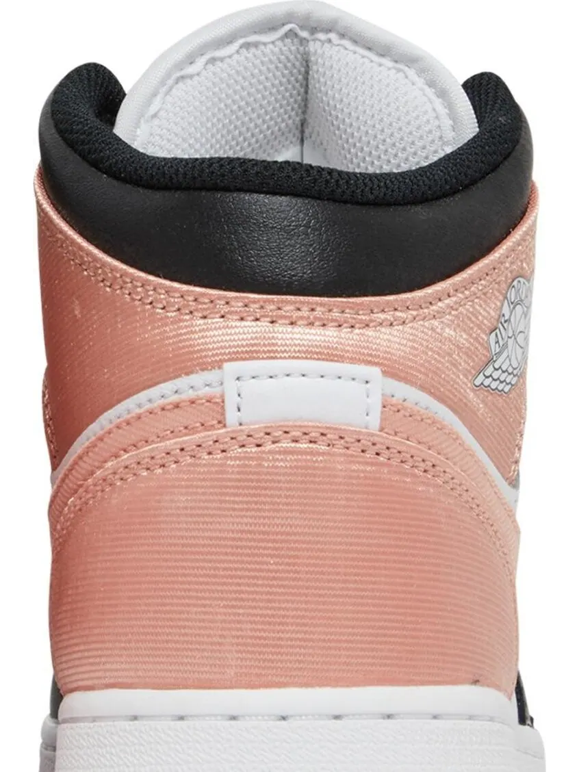 Кроссовки Air Jordan 1 Mid GS White Light Madder Root — изображение 7 из 8, белый