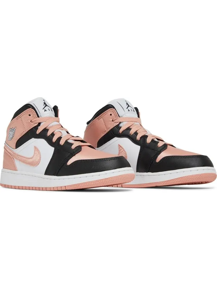 Кроссовки Air Jordan 1 Mid GS White Light Madder Root — изображение 8 из 8, белый