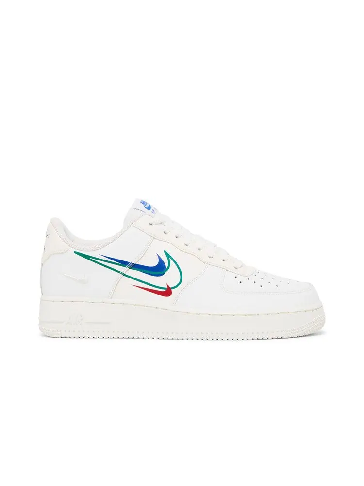 Кроссовки Nike Air Force 1 Low 'Multi-Swoosh' — изображение 2 из 9, белый//красный/зеленый