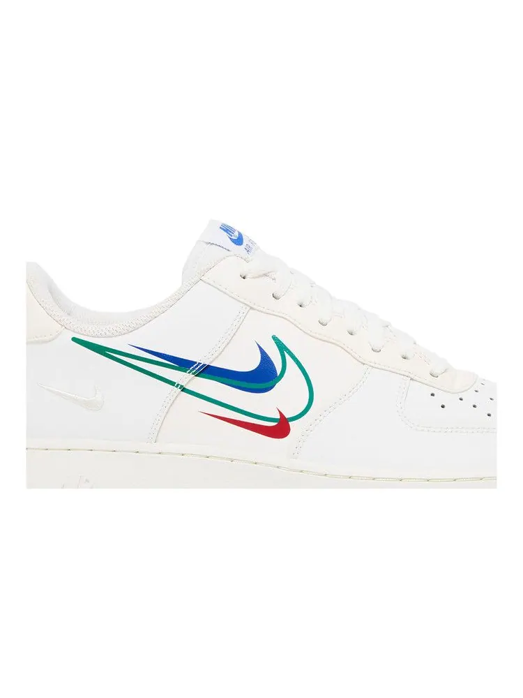 Кроссовки Nike Air Force 1 Low 'Multi-Swoosh' — изображение 3 из 9, белый//красный/зеленый