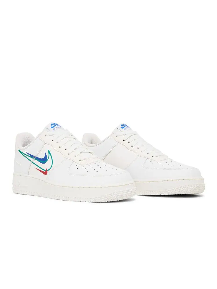 Кроссовки Nike Air Force 1 Low 'Multi-Swoosh' — изображение 9 из 9, белый//красный/зеленый